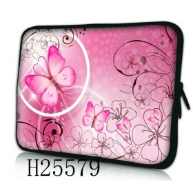 Huado púzdro na notebook do 17.4" Rúžový motýľ