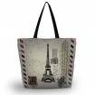 Huado nákupná a plážová taška - Eiffelova věž