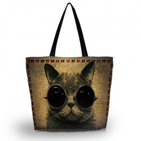 Huado nákupná a plážová taška - Mačka