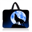 Huado taška na notebook do 14.4" Vlk vyjúci na mesiac