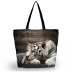Huado nákupná a plážová taška - Tiger sibirský
