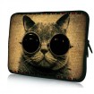 Huado púzdro pre notebook do 12.1" Mačka s okuliarmi