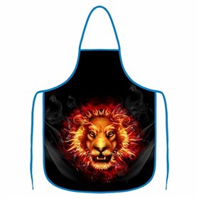 Kuchyňská zástěra - Lev král grilu