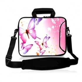 Huado taška cez rameno 15.6" Ružové motýle