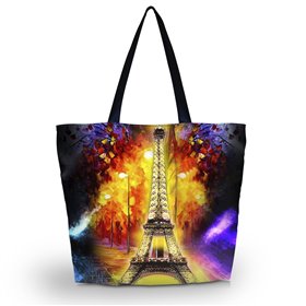 Huado nákupná a plážová taška - Eiffel tower Paris