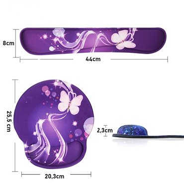 Huado Set podložka pod myš a zápästie Kozmonaut