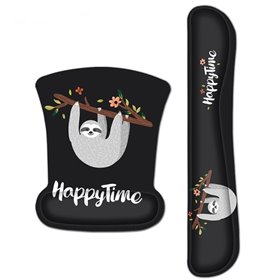 Huado Set podložka pod myš a zápästie Happytime