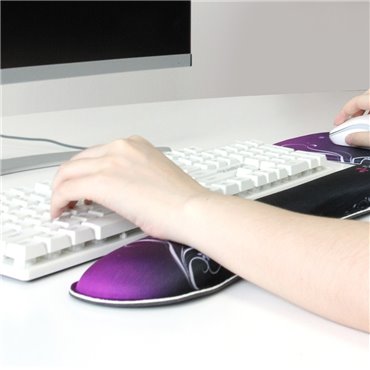 Huado Set podložka pod myš a zápästie Ružové srdiečka