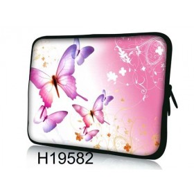 Huado púzdro na notebook do 12.1" Ružové motýle