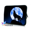 Huado púzdro na notebook do 15.6" Vlk vyjúci na mesiac