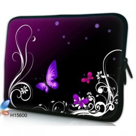 Huado púzdro na notebook do 17.4" Purpurové motýle