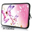 Huado púzdro na notebook do 17.4" Ružové motýle