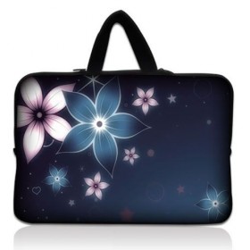 Huado taška na notebook do 10.2" Modré kvety
