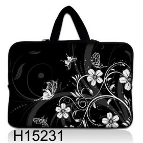 Huado taška na notebook do 12.1" Kvetinky a motýle