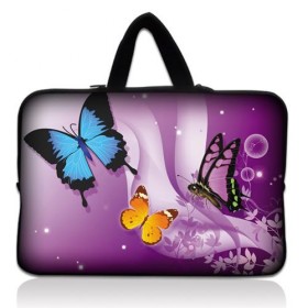 Huado taška na notebook do 17.4" Motýle vo fialovej